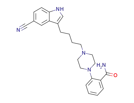 2-{4-[4-(5-cyano-1H-indol-3-yl)-butyl]-piperazin-1-yl}-benzamide