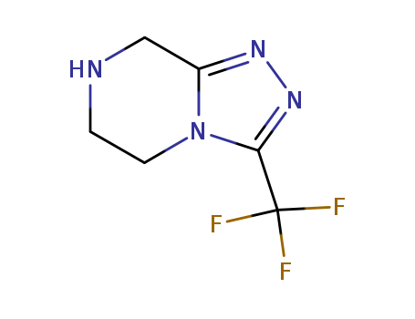 3-(Trifluoromethyl)-5,6,7,8-tetrahydro-[1,2,4]triazolo[4,3-a]pyrazine(486460-21-3)