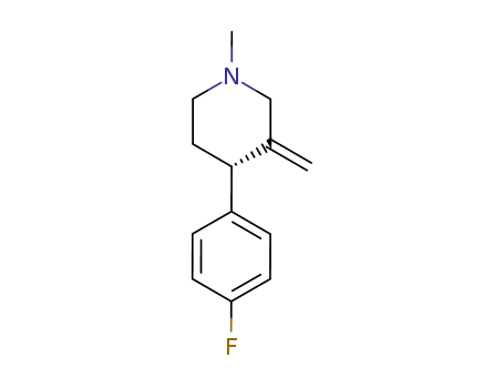 Piperidine, 4-(4-fluorophenyl)-1-methyl-3-methylene-, (4S)-