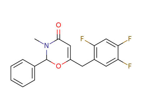 3-methyl-2-phenyl-6-(2,4,5-trifluoro-benzyl)-2,3-dihydro-[1,3]oxazin-4-one