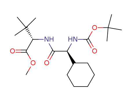 Molecular Structure of 402958-93-4 (L-Valine,
(2S)-2-cyclohexyl-N-[(1,1-dimethylethoxy)carbonyl]glycyl-3-methyl-,
methyl ester)