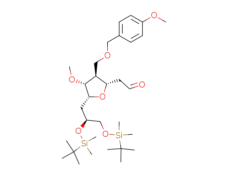 [(2S,3S,4R,5R)-5-[(S)-2,3-Bis-(tert-butyl-dimethyl-silanyloxy)-propyl]-4-methoxy-3-(4-methoxy-benzyloxymethyl)-tetrahydro-furan-2-yl]-acetaldehyde