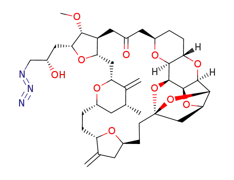 (1S,3S,6S,9S,12S,14R,16R,18S,20R,21R,22S,26R,29S,31R,32S,33R,35R,36S)-20-[(2S)-3-azido-2-hydroxypropyl]-21-methoxy-14-methyl-8,15-bis(methylidene)-2,19,30,34,37,39,40,41-octaoxanonacyclo[24.9.2.13,32.13,33.16,9.112,16.018,22.029,36.031,35]hentetracontan-24-one