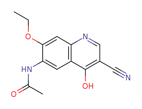 Molecular Structure of 848133-75-5 (Acetamide, N-(3-cyano-7-ethoxy-4-hydroxy-6-quinolinyl)-)
