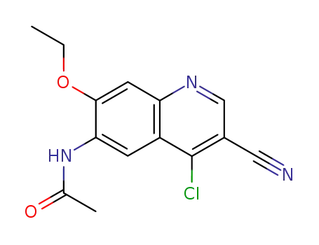 7-ethoxy-6-acetylamino-4-chloro-quinoline-3-carbonitrile