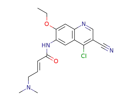 4-chloro-6-(5-(dimethylamino)-2-oxopent-3-enyl)-7-ethoxyquinoline-3-carbonitrile