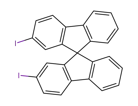 Molecular Structure of 790674-48-5 (2,2'-Diiodo-9,9'-spirobifluorene)