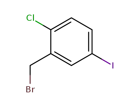 Molecular Structure of 793695-85-9 (2-(BROMOMETHYL)-1-CHLORO-4-IODOBENZENE)