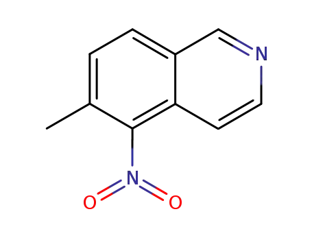 Molecular Structure of 188121-31-5 (6-Methyl-5-nitroisoquinol...)