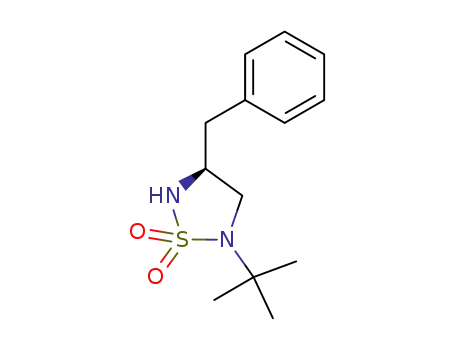 4-benzyl-2-tert-butyl-[1,2,5]thiadiazolidine 1,1-dioxide