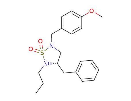 (3S)-3-benzyl-5-(4-methoxybenzyl)-2-propyl-1,2,5-thiadiazolidine-1,1-dioxide