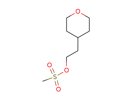 Molecular Structure of 428871-01-6 (2H-Pyran-4-ethanol, tetrahydro-, methanesulfonate)