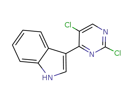 Molecular Structure of 937366-57-9 (3-(2,5-dichloropyrimidin-4-yl)-1H-indole)