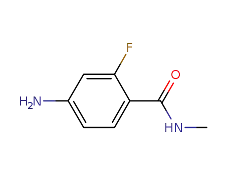 Molecular Structure of 915087-25-1 (4-AMINO-2-FLUORO-N-METHYLBENZAMIDE)