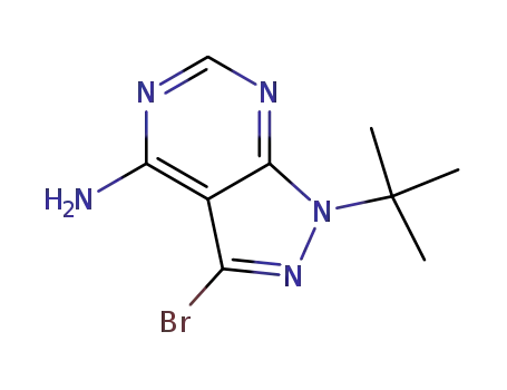 3-bromo-(1-tert-butyl)-1H-pyrazolo[3,4-d]pyrimidin-4-amine