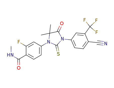 Benzamide,4-[3-[4-cyano-3-(trifluoromethyl)phenyl]-5,5-dimethyl-4-oxo-2-thioxo-1-imidazolidinyl]-2-fluoro-N-methyl-