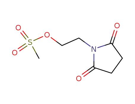 Molecular Structure of 773092-59-4 (2,5-Pyrrolidinedione, 1-[2-[(methylsulfonyl)oxy]ethyl]-)