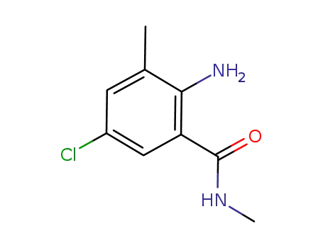 Molecular Structure of 890707-28-5 (2-Amino-3-methyl-N-methylbenzamide)