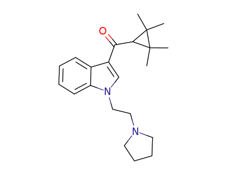 (1-(2-(pyrrolidin-1-yl)ethyl)-1H-indol-3-yl)(2,2,3,3-tetramethylcyclopropyl)methanone