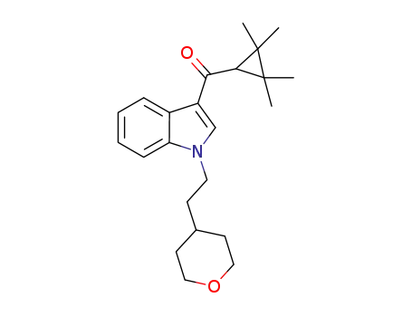 (1-(2-(tetrahydro-2H-pyran-4-yl)ethyl)-1H-indol-3-yl)(2,2,3,3-tetramethylcyclopropyl)methanone
