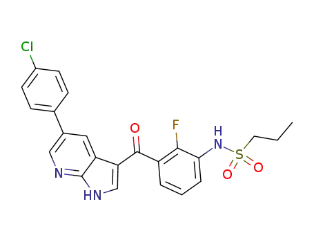 N-(3-(5-(4-chlorophenyl)-1H-pyrrolo[2,3-b]pyridine-3-carbonyl)-2-fluorophenyl)propane-1-sulfonamide