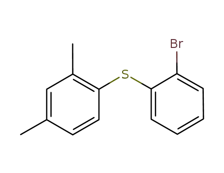 Molecular Structure of 960203-41-2 (1-[(2-Bromophenyl)thio]-2,4-dimethylbenzene)