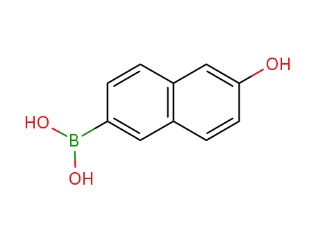 Molecular Structure of 173194-95-1 (6-HYDROXY-2-NAPHTHALENEBORONIC ACID)