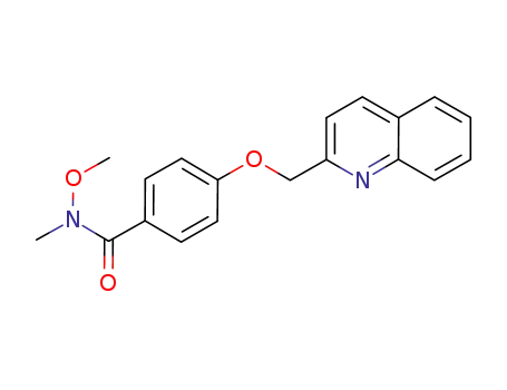 N-methoxy-N-methyl-4-(quinolin-2-ylmethoxy)-benzamide