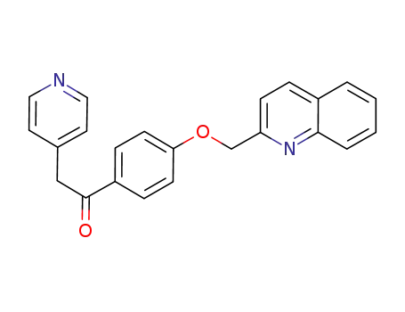 2-(pyridin-4-yl)-1-(4-(quinolin-2-ylmethoxy)phenyl)ethanone