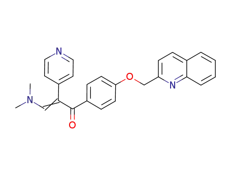 (E)-1-(4-((quinolin-2-yl)methoxy)phenyl)-3-(dimethylamino)-2-(pyridin-4-yl)prop-2-en-1-one