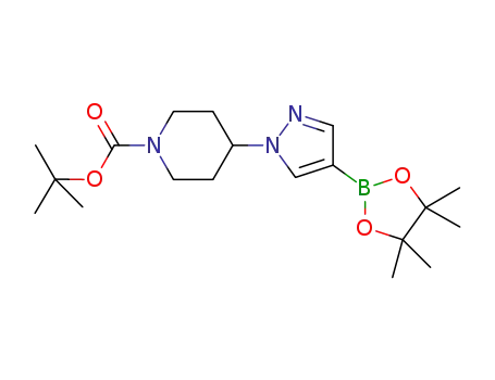 tert-butyl 4-[4-(tetramethyl-1,3,2-dioxaborolan-2-yl)-1H-pyrazol-1-yl]piperidine-1-carboxylate