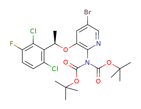 (R)-5-BroMo-N,N-bis-(tert-butoxycarbonyl)-3-(1-(2,6-dichloro-3-fluorophenyl)ethoxy)pyridin-2-aMine
