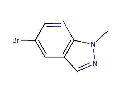 Molecular Structure of 887115-56-2 (5-Bromo-1-methyl-1H-pyrazolo[3,4-b]pyridine)