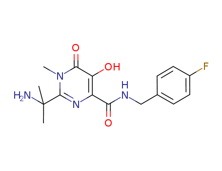 2-(1-Amino-1-methylethyl)-N-(4-fluorobenzyl)-5-hydroxy-1-methyl-6-oxo-1,6-dihydropyrimidine-4-carboxamide(518048-03-8)
