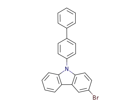 Molecular Structure of 894791-46-9 (9-[1,1'-Biphenyl-4-yl]-3-bromo-9H-carbazole)