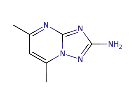 Molecular Structure of 7135-02-6 (5,7-DIMETHYL-[1,2,4]TRIAZOLO[1,5-A]PYRIMIDIN-2-YLAMINE)