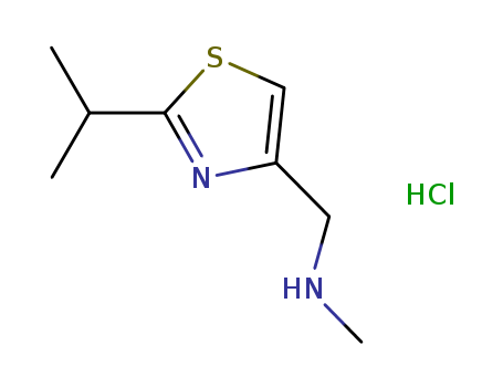 China Supply 99% N-methyl-1-(2-propan-2-yl-1,3-thiazol-4-yl)methanamine,hydrochloride CAS NO.908591-25-3