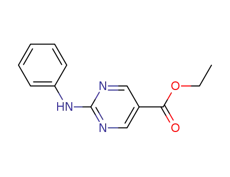 5-Pyrimidinecarboxylic acid, 2-(phenylamino)-, ethyl ester