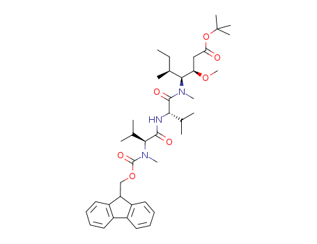 (5S,8S,11S,12R)-tert-butyl 11-((S)-sec-butyl)-1-(9H-fluoren-9-yl)-5,8-diisopropyl-12-methoxy-4,10-dimethyl-3,6,9-trioxo-2-oxa-4,7,10-triazatetradecan-14-oate Cas no.474645-25-5 98%