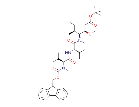 tert-butyl (5S,8S,11S,12R)-11-((S)-sec-butyl)-1-(9H-fluoren-9-yl)-5,8-diisopropyl-12-methoxy-4,10-dimethyl-3,6,9-trioxo-2-oxa-4,7,10-triazatetradecan-14-oate