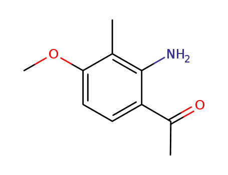 Molecular Structure of 912347-94-5 (2-Methyl-3-amino-4-acetylanisole)