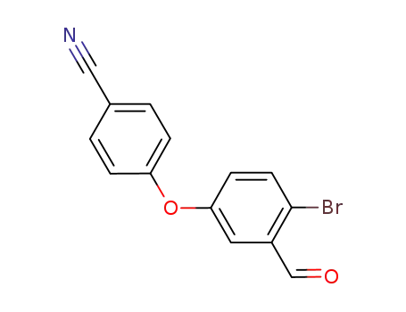 Molecular Structure of 906673-54-9 (4-(4-Bromo-3-formyl-phenoxy)-benzonitrile)