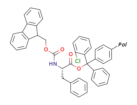 Fmoc-phenylalanine-2-chlorotrityl resin