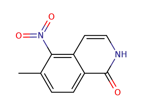 Molecular Structure of 943606-85-7 (6-Methyl-5-nitroisoquinolin-1(2H)-one)