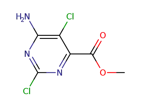 Molecular Structure of 502142-81-6 (Methyl 6-amino-2,5-dichloropyrimidine-4-carboxylate)