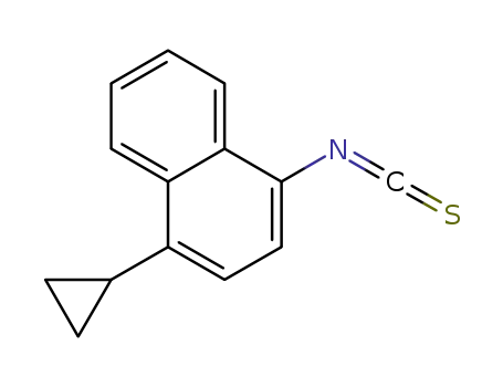 Molecular Structure of 878671-95-5 (NAPHTHALENE, 1-CYCLOPROPYL-4-ISOTHIOCYANATO-)