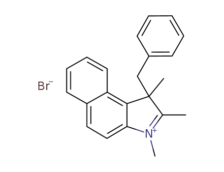 Molecular Structure of 884863-08-5 (1,2,3-Trimethyl-3-benzyl-3H-benz[e]indolium bromide)