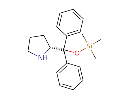 Molecular Structure of 943757-71-9 (Pyrrolidine,  2-[diphenyl[(trimethylsilyl)oxy]methyl]-,  (2R)-)