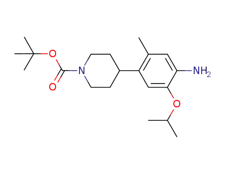 tert-butyl 4-(4-amino-5
-isopropoxy-2-methylphenyl)piperidine-1-carboxylate