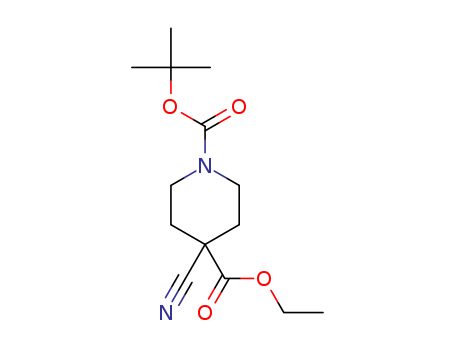 1,4-Piperidinedicarboxylic acid, 4-cyano-, 1-(1,1-dimethylethyl) 4-ethyl ester
